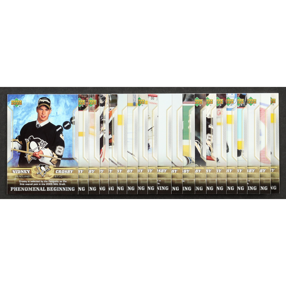 2005-06 Upper Deck Sidney Crosby Phenomenal Beginning Complete Set with (20) Cards at PristineAuction.com