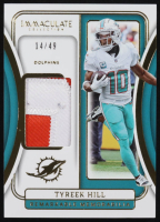 Tyreek Hill 2024 Immaculate Collection Remarkable Memorabilia #25 #14/49 at PristineAuction.com
