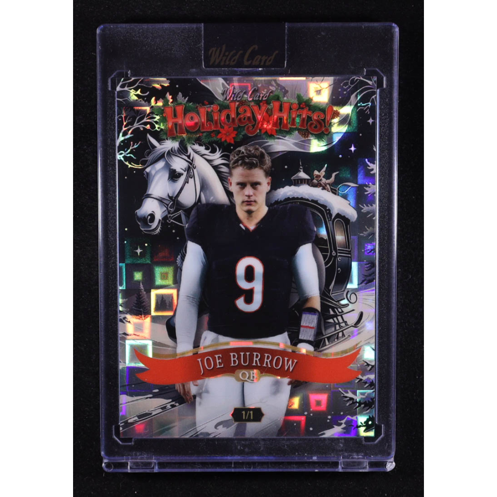 Joe Burrow 2025 Wild Card Holiday Hits Mini Squares #HHd5JB #1/1 at PristineAuction.com