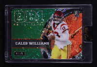 Caleb Williams 2023 Wild Card QB1 On the Clock Green and Orange Sparkle #CW2 RC #11/15 at PristineAuction.com
