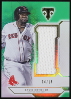 David Ortiz 2018 Topps Triple Threads Unity Single Jumbo Relics Emerald #SJRDO3 #14/18 at PristineAuction.com