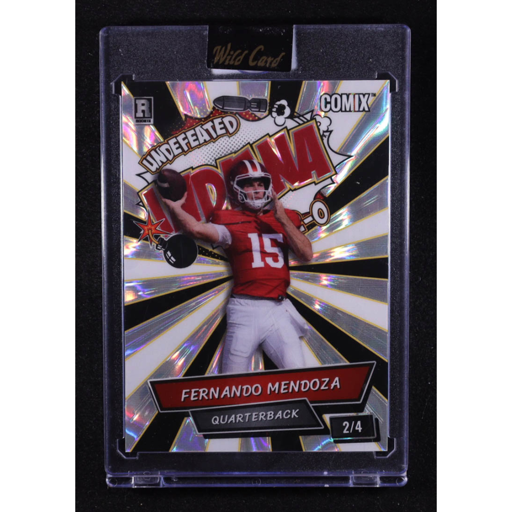 Fernando Mendoza 2026 Wild Card Comix Indiana B&W Lava #ACBLFM07 #2/4 RC at PristineAuction.com