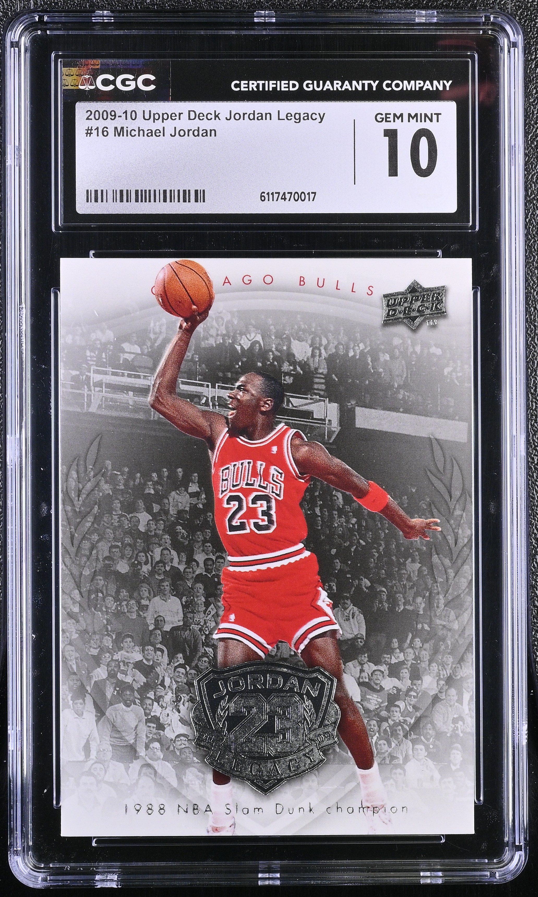 Michael Jordan 2009-10 Upper Deck Jordan Legacy #16 (CGC 10) at PristineAuction.com Michael Jordan 2009-10 Upper Deck Jordan Legacy #16 (CGC 10) at PristineAuction.com