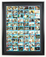 1977 Topps Star Wars Series 1 Complete Set of (66) Uncut Cards Custom Framed Sheet Display at PristineAuction.com