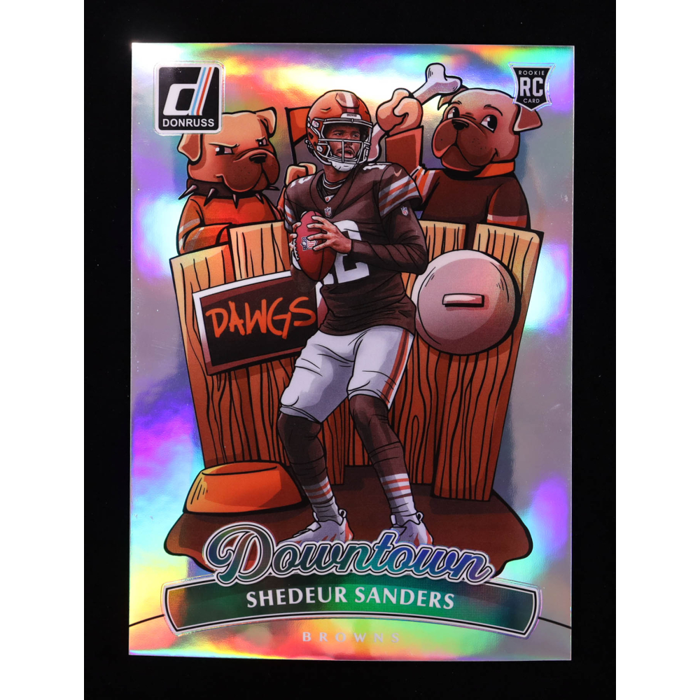 Shedeur Sanders 2025 Donruss Downtown! Oversize #17 RC at PristineAuction.com