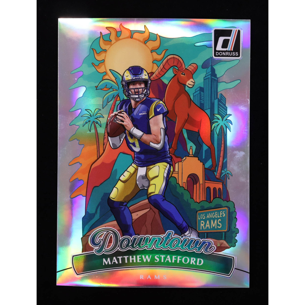 Matthew Stafford 2025 Donruss Downtown! Oversize #6 at PristineAuction.com