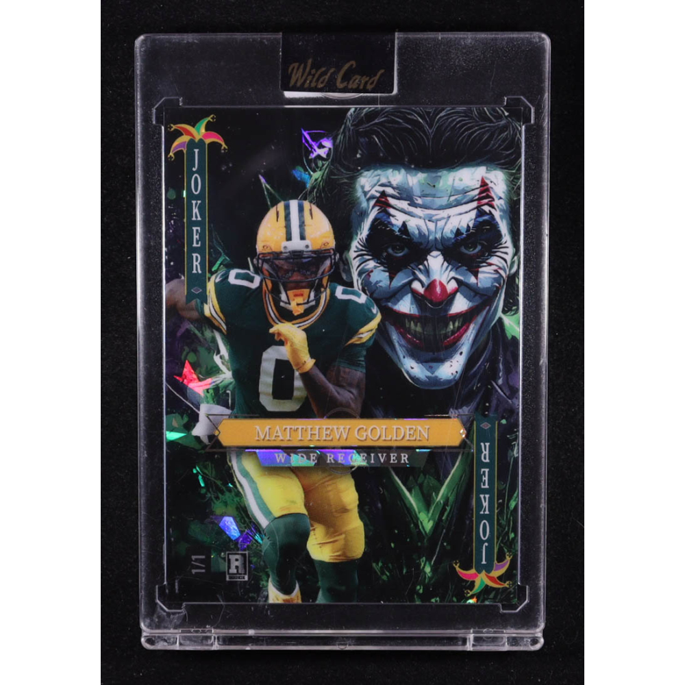 Matthew Golden 2025 Wild Card Jokers Wild Crystal #SDJWMMGNb01 #1/1 RC at PristineAuction.com