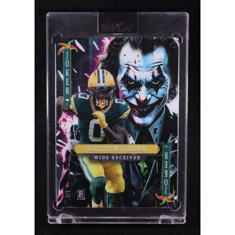 Matthew Golden 2025 Wild Card Jokers Wild Rainbow #SDJWMMGNp07 #1/1 RC at PristineAuction.com