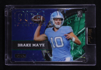 Drake Maye 2023 Wild Card QB1 On the Clock Blue and Green Lazer #DM1 RC #14/15 at PristineAuction.com