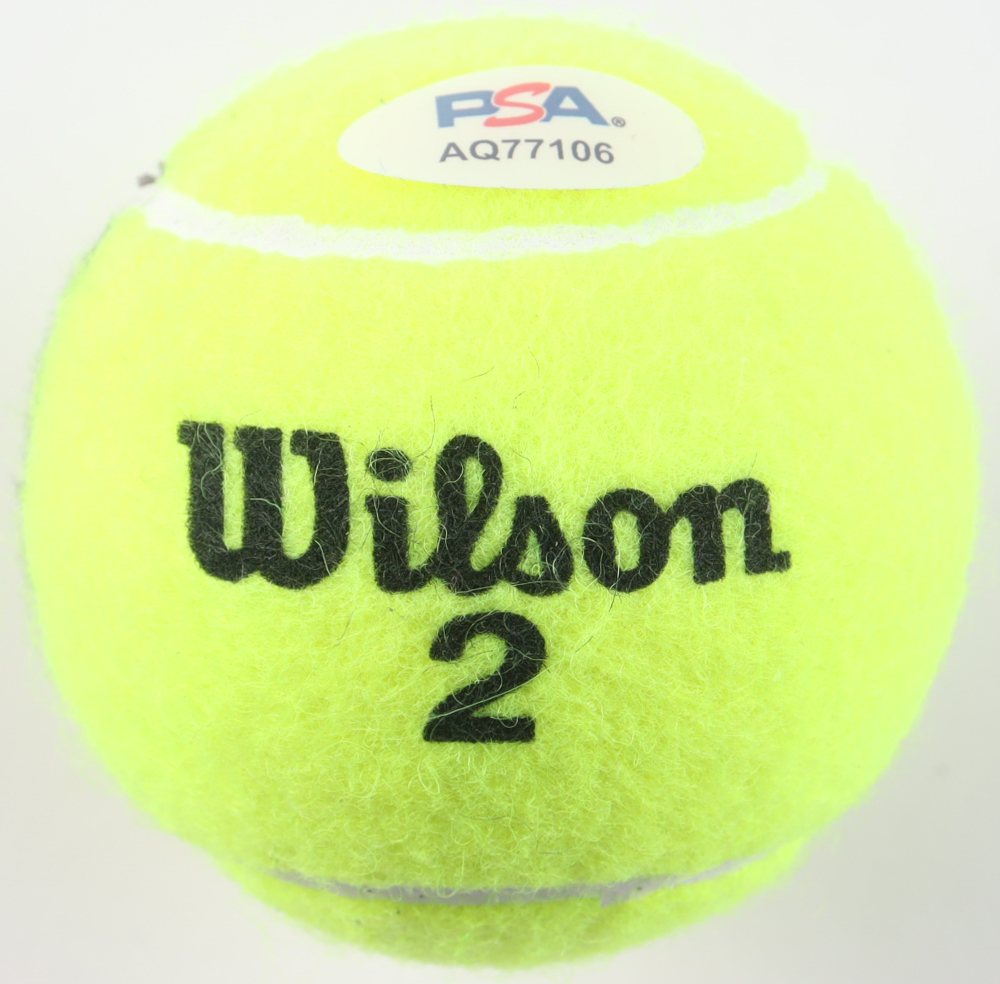 Jannik Sinner Signed Tennis Ball (PSA) at PristineAuction.com Jannik Sinner Signed Tennis Ball (PSA) at PristineAuction.com