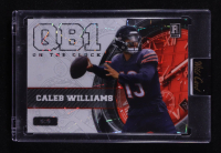Caleb Williams 2023 Wild Card QB1 On the Clock White and Orange Lazer #CW3 RC #5/8 at PristineAuction.com