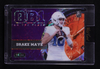 Drake Maye 2023 Wild Card QB1 On the Clock Purple and Orange Kaleidoscope #DM2 RC #06/10 at PristineAuction.com