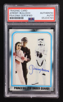 Jeremy Bulloch Signed Princess Leia 1980 Topps Star Wars Empire Strikes Back Under Guard #219 (PSA) at PristineAuction.com