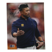 Marcus Freeman Signed Notre Dame Fighting Irish 8x10 Photo Inscribed "Go Irish!" (Beckett) at PristineAuction.com