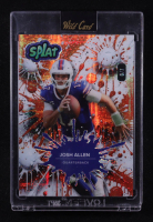 Josh Allen 2025 Wild Card Splat Background 3 Sparkle Orange and White #JA #6/7 at PristineAuction.com