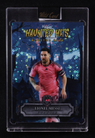 Lionel Messi 2025 Wild Card Haunted Hits Monster Hunt Creepy Castle Blue Donut Circles #HHCC-LM #2/2 at PristineAuction.com