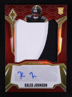 Kaleb Johnson 2025 Panini Phoenix Rookie Patch Autographs Red #35 RC #35/99 at PristineAuction.com