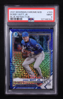 Bobby Witt Jr. 2021 Bowman Chrome Mega Box Prospects Blue Refractors #BCP193 #10/150 RC (PSA 9) at PristineAuction.com