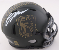 Carson Schwesinger Signed Browns Salute to Service Alternate Speed Mini Helmet (PSA) at PristineAuction.com