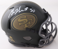 Garrison Hearst Signed 49ers Salute To Service Alternate Speed Mini Helmet (JSA) at PristineAuction.com