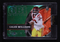 Caleb Williams 2023 Wild Card QB1 On the Clock Prismatic Green and Orange #CW2 RC #23/50 at PristineAuction.com