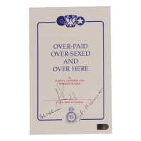 James Goodson, Steve Pisanos & Bob Wehmen Signed "Over-Paid, Over-Sexed, And Over Here" Bookplate (AIV) at PristineAuction.com