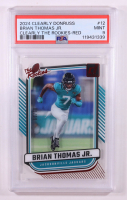 Brian Thomas Jr. 2024 Clearly Donruss The Rookies Red #12 #85/99 RC (PSA 9) at PristineAuction.com