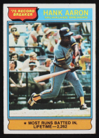 Hank Aaron 1976 Topps #1 RB at PristineAuction.com
