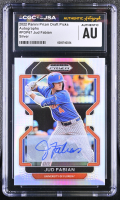 Jud Fabian 2022 Panini Prizm Draft Picks Autographs Silver #PDP67 (CGC) at PristineAuction.com