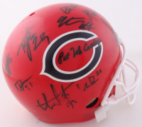 Bears Full-Size Throwback Helmet Signed by (7) with Caleb Williams, DJ Moore, Travis Homer, Gervon Dexter (JSA) at PristineAuction.com