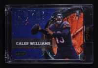 Caleb Williams 2023 Wild Card QB1 On the Clock Blue and Orange Lazer #CW3 RC #22/50 at PristineAuction.com
