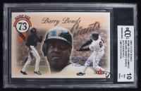 Barry Bonds 2001 Fleer Bonds Home Run King Jumbos Auto #BB-HRK #47/500 (BCCG 10) at PristineAuction.com