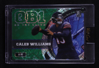 Caleb Williams 2023 Wild Card QB1 On the Clock Green and Blue Cross Hatch #CW3 RC #5/8 at PristineAuction.com