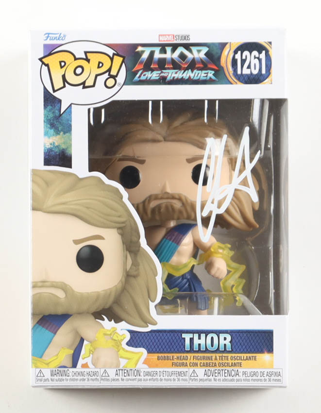 Chris Hemsworth Signed "Thor: Love and Thunder" #1261 Thor Bobble-Head Funko Pop! Vinyl Figure (PSA) at PristineAuction.com Chris Hemsworth Signed "Thor: Love and Thunder" #1261 Thor Bobble-Head Funko Pop! Vinyl Figure (PSA) at PristineAuction.com