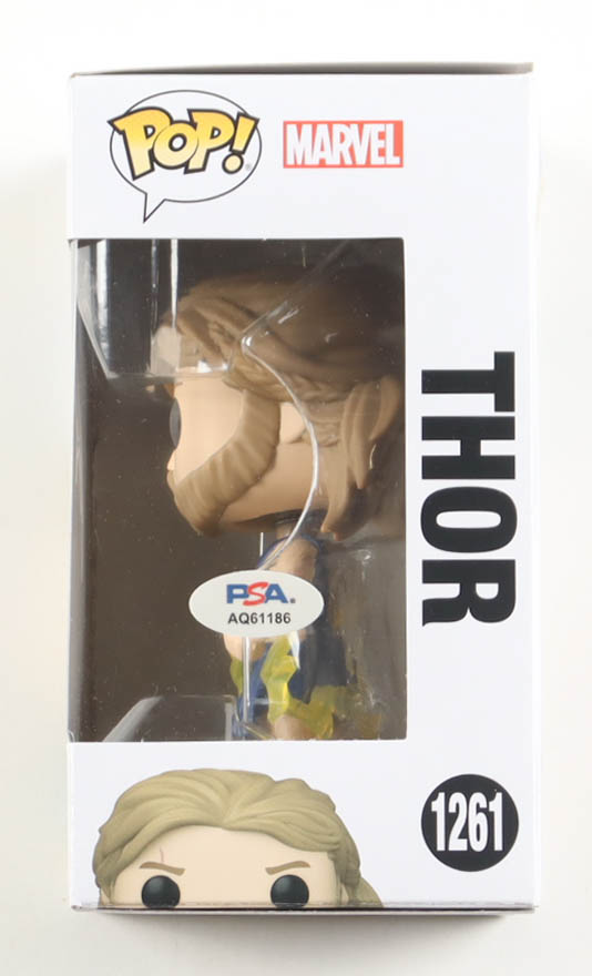 Chris Hemsworth Signed "Thor: Love and Thunder" #1261 Thor Bobble-Head Funko Pop! Vinyl Figure (PSA) at PristineAuction.com Chris Hemsworth Signed "Thor: Love and Thunder" #1261 Thor Bobble-Head Funko Pop! Vinyl Figure (PSA) at PristineAuction.com