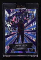 Lamine Yamal 2024 Wild Card Comix Platinum ROOKIE! Blue Purple and Silver Shock #LY11 RC #2/3 at PristineAuction.com