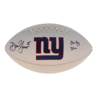 Daniel Jones Signed Giants Logo Football Inscribed "Go Big Blue" (Fanatics) at PristineAuction.com