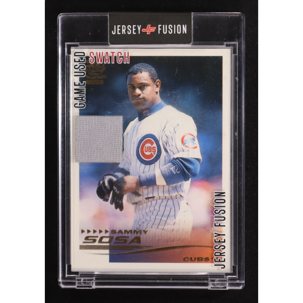 Sammy Sosa 2022 Jersey Fusion Game Used Swatch #SS803 at PristineAuction.com