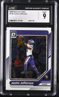 Justin Jefferson 2024 Donruss Optic #130 (CGC 9) at PristineAuction.com