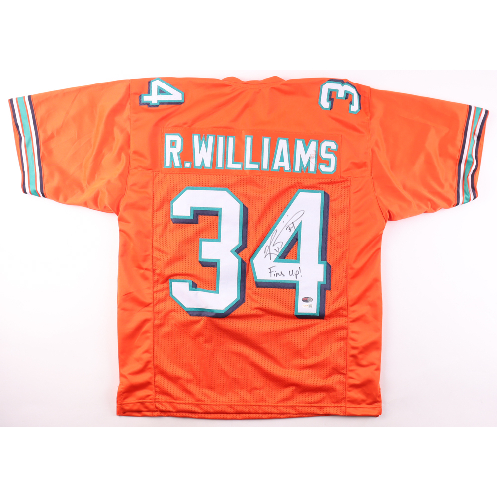 Ricky Williams Signed Jersey Inscribed "Fins Up!" (JSA) at PristineAuction.com