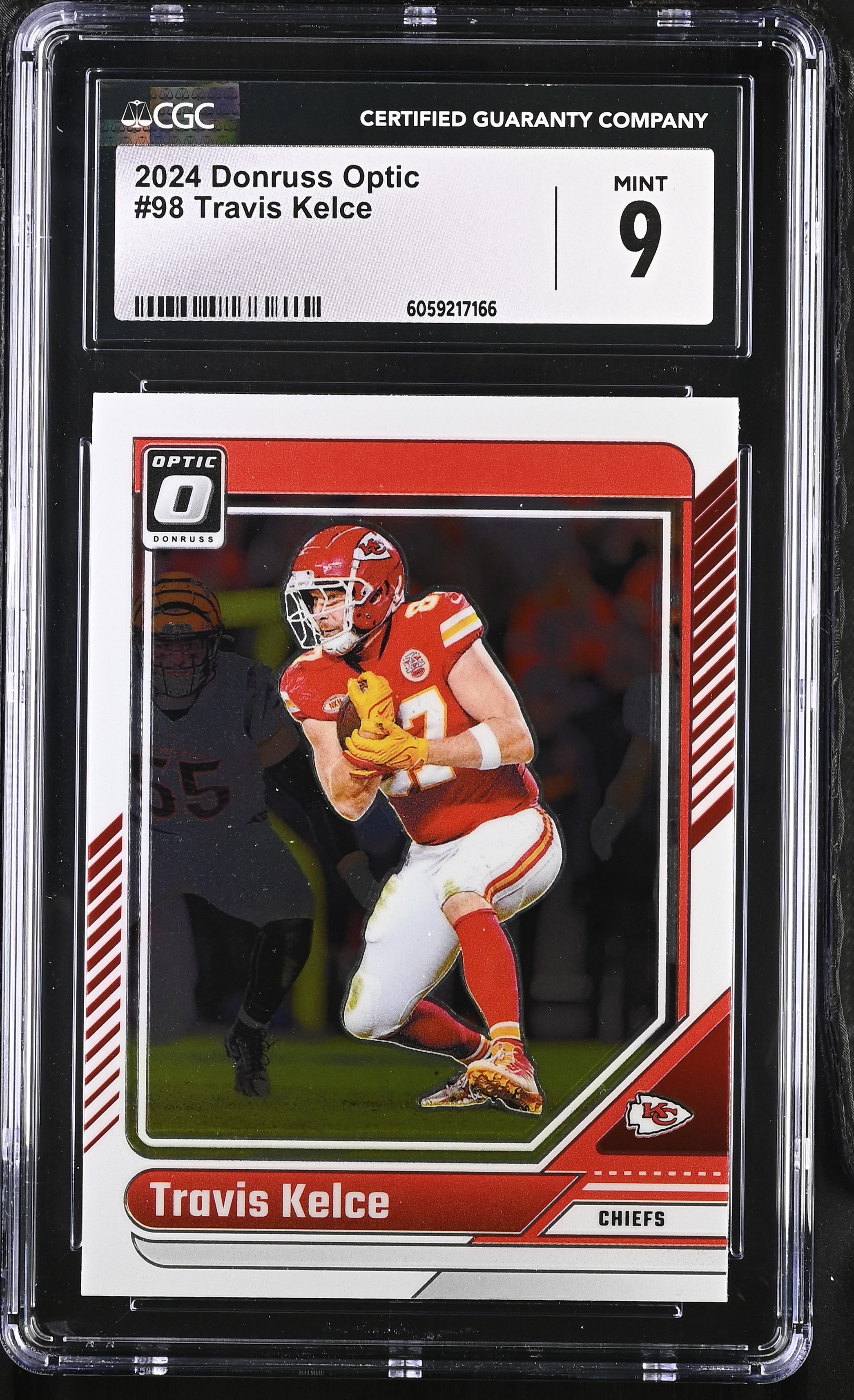 Travis Kelce 2024 Donruss Optic #98 (CGC 9) at PristineAuction.com Travis Kelce 2024 Donruss Optic #98 (CGC 9) at PristineAuction.com