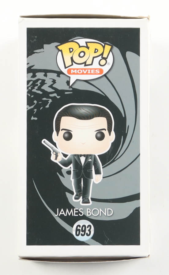 Pierce Brosnan Signed "007" #693 James Bond From Goldeneye Funko Pop! Vinyl Figure (ACOA) at PristineAuction.com Pierce Brosnan Signed "007" #693 James Bond From Goldeneye Funko Pop! Vinyl Figure (ACOA) at PristineAuction.com