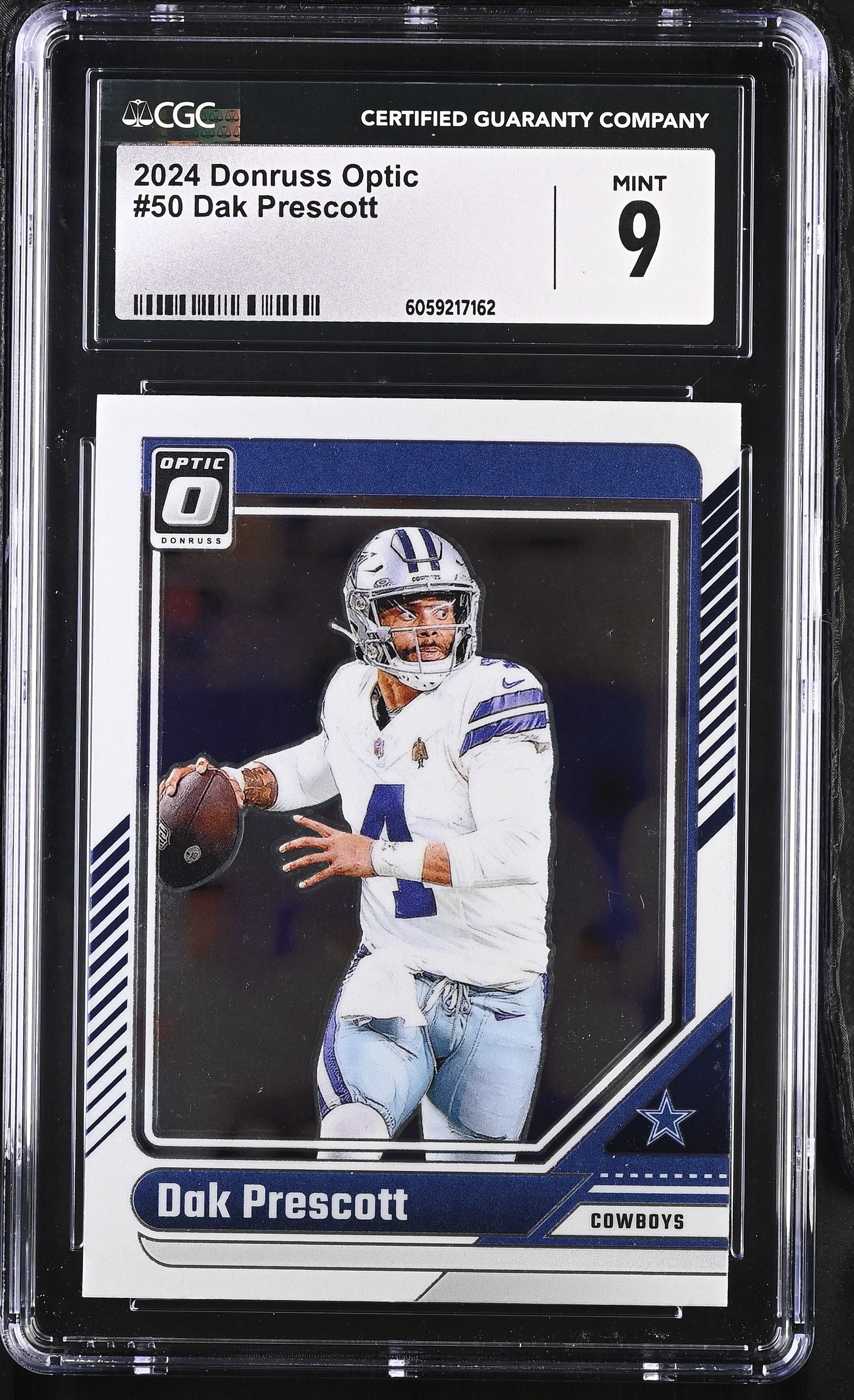 Dak Prescott 2024 Donruss Optic #50 (CGC 9) at PristineAuction.com Dak Prescott 2024 Donruss Optic #50 (CGC 9) at PristineAuction.com
