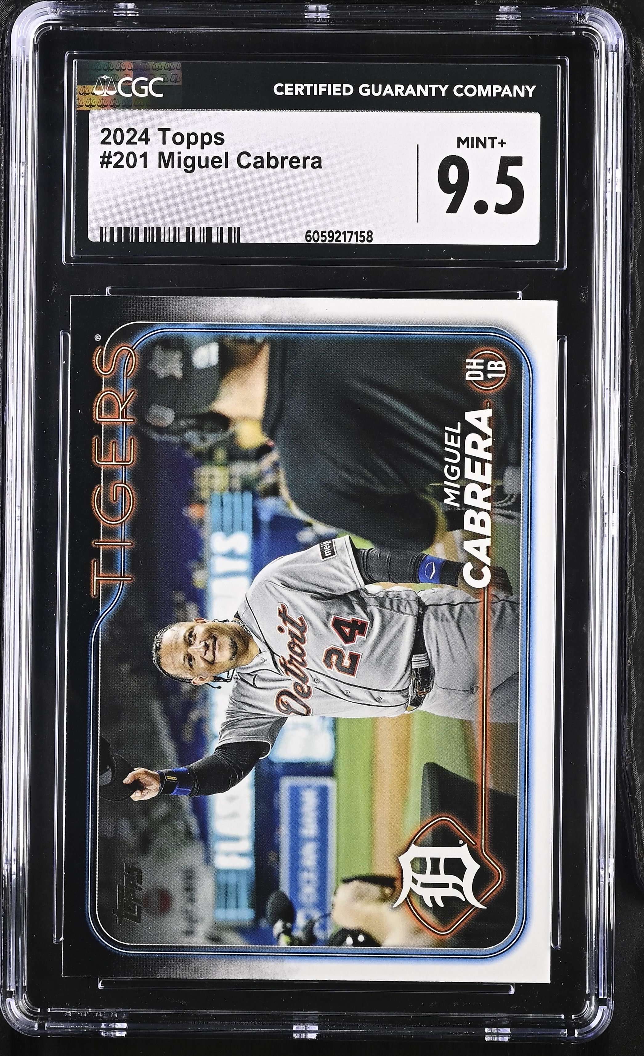 Miguel Cabrera 2024 Topps #201 (CGC 9.5) at PristineAuction.com Miguel Cabrera 2024 Topps #201 (CGC 9.5) at PristineAuction.com