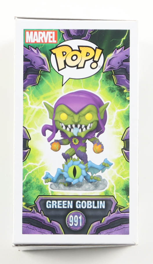 Willem Dafoe Signed "Marvel Mech Strike Monster Hunters" #991 Green Goblin Bobble-Head Funko Pop! Vinyl Figure (ACOA) at PristineAuction.com Willem Dafoe Signed "Marvel Mech Strike Monster Hunters" #991 Green Goblin Bobble-Head Funko Pop! Vinyl Figure (ACOA) at PristineAuction.com