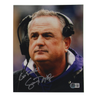 Sonny Dykes Signed TCU Horned Frogs 8x10 Photo Inscribed "Go Frogs!" (Beckett) at PristineAuction.com