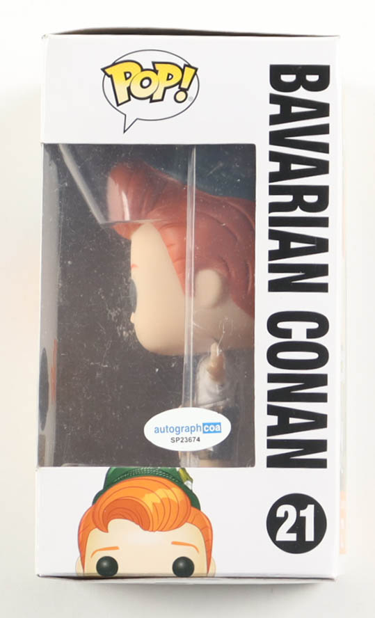 Conan O'Brien Signed "Conan Without Borders" #21 Conan Funko Pop! Vinyl Figure (ACOA) at PristineAuction.com Conan O'Brien Signed "Conan Without Borders" #21 Conan Funko Pop! Vinyl Figure (ACOA) at PristineAuction.com