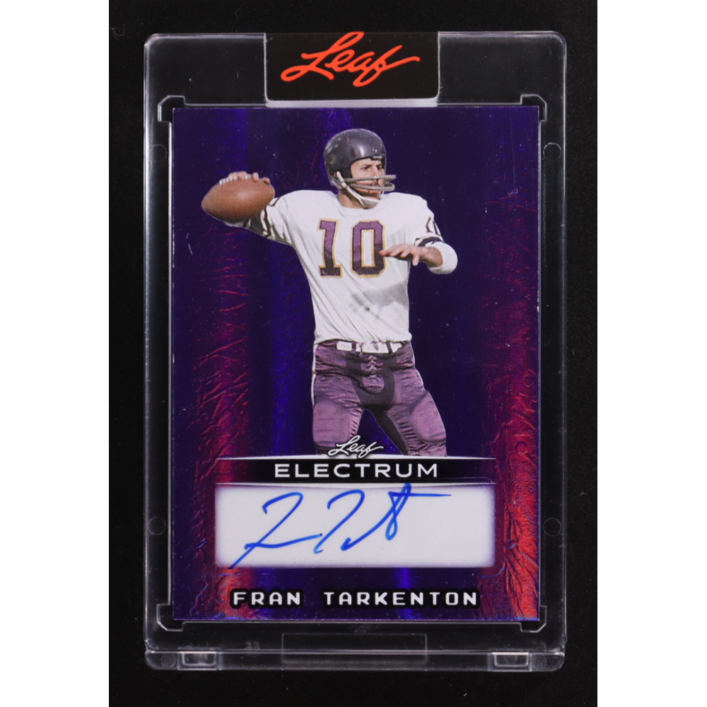 Fran Tarkenton 2025 Leaf Electrum Purple Auto #BA-FT2 #4/7 at PristineAuction.com
