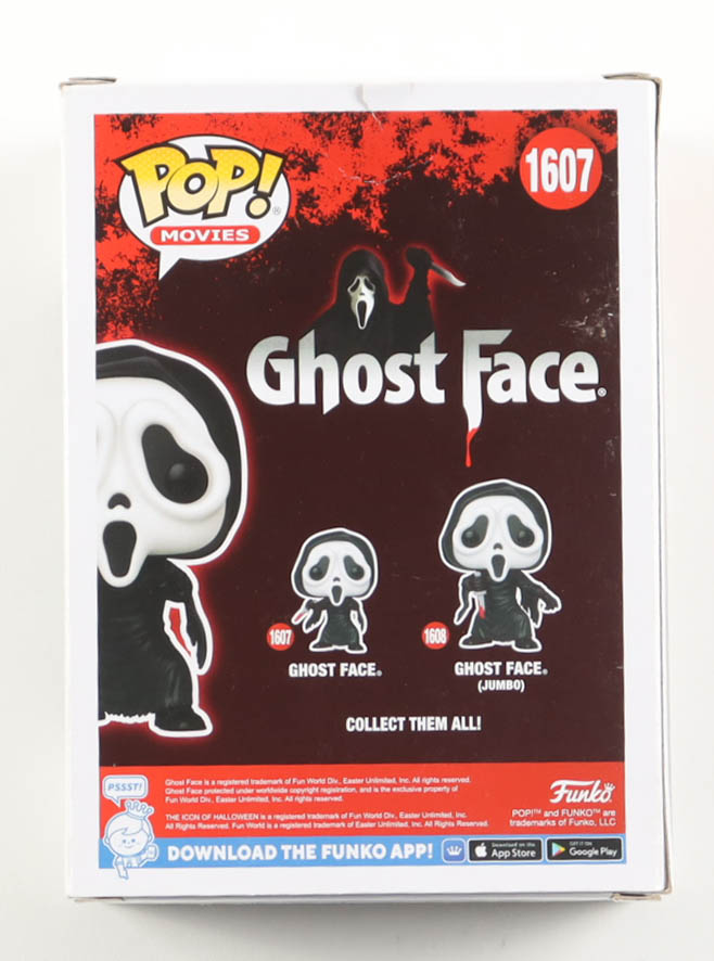 David Arquette Signed "Ghost Face" #1607 Ghost Face Funko Pop! Vinyl Figure (ACOA) at PristineAuction.com David Arquette Signed "Ghost Face" #1607 Ghost Face Funko Pop! Vinyl Figure (ACOA) at PristineAuction.com
