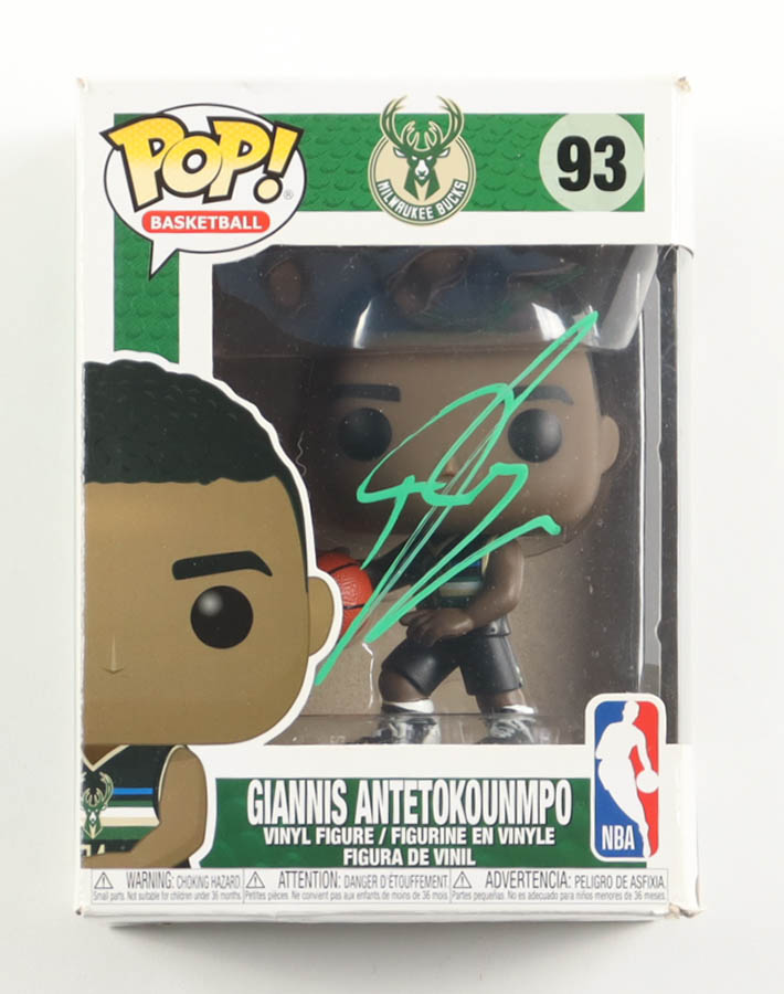 Giannis Antetokounmpo Signed Bucks #93 Funko Pop! Vinyl Figure (ACOA) at PristineAuction.com Giannis Antetokounmpo Signed Bucks #93 Funko Pop! Vinyl Figure (ACOA) at PristineAuction.com